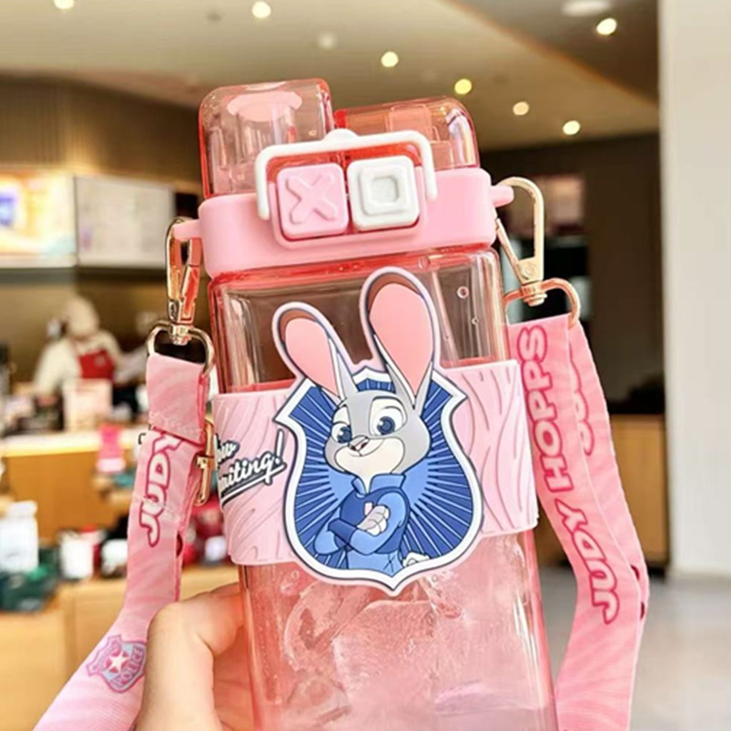 ズートピア ジュディ 2WAYストローウォーターボトル ピンク