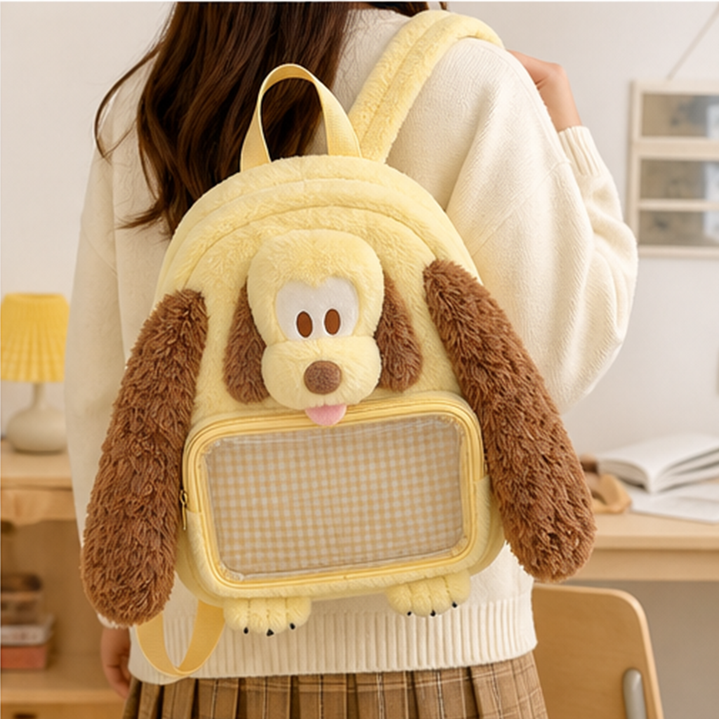 ロングイヤードッグ もこもこ痛バッグリュック