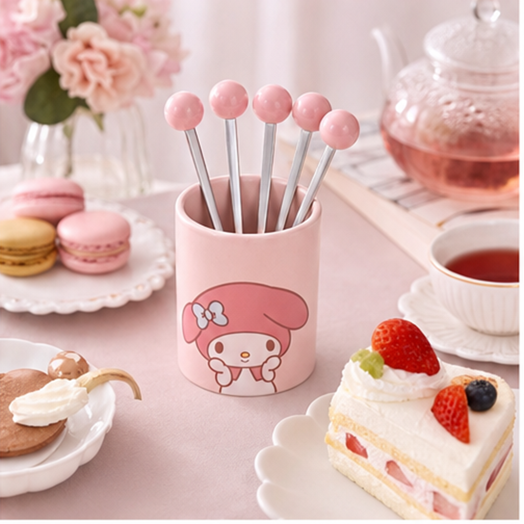 サンリオキャラクター フルーツフォーク5本セット
