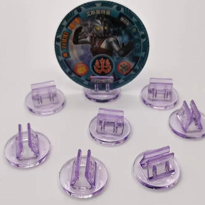 20mm透明プラスチックスタンド円形カードホルダー(20pcs)