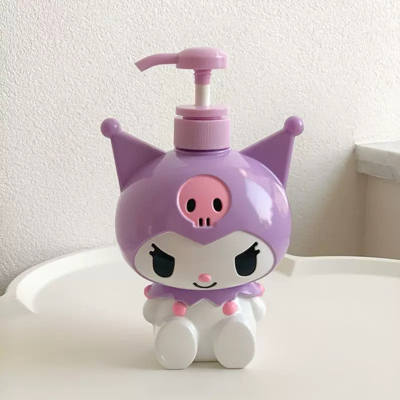 キャラクター押し式分割ボトル600ml