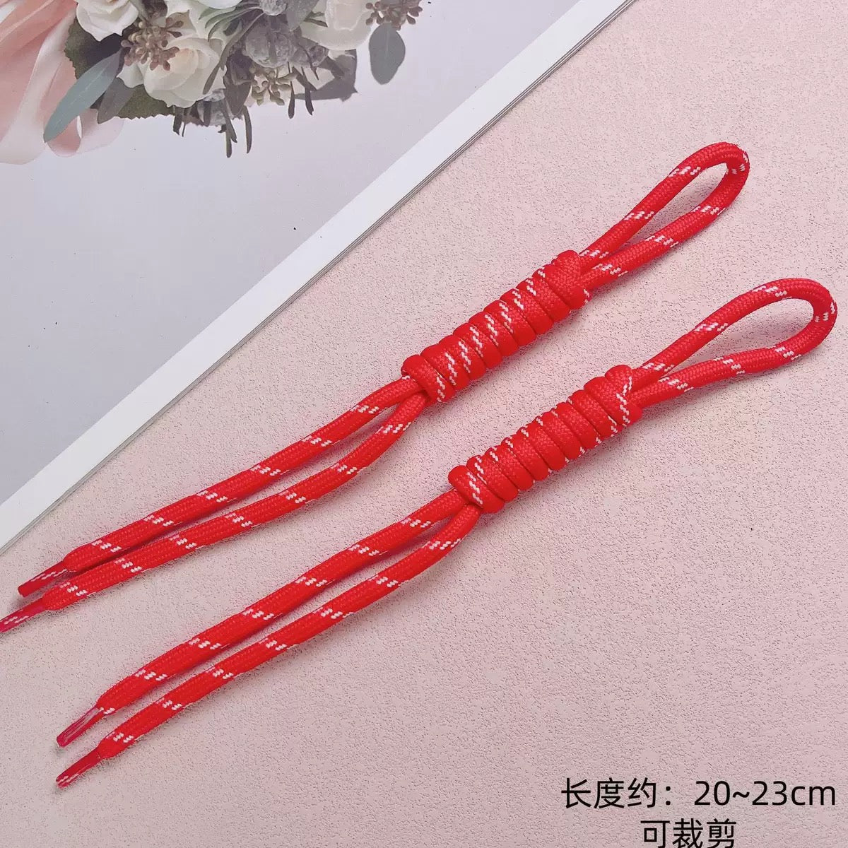 DIY手編みロープのバッグ飾りキーホルダー