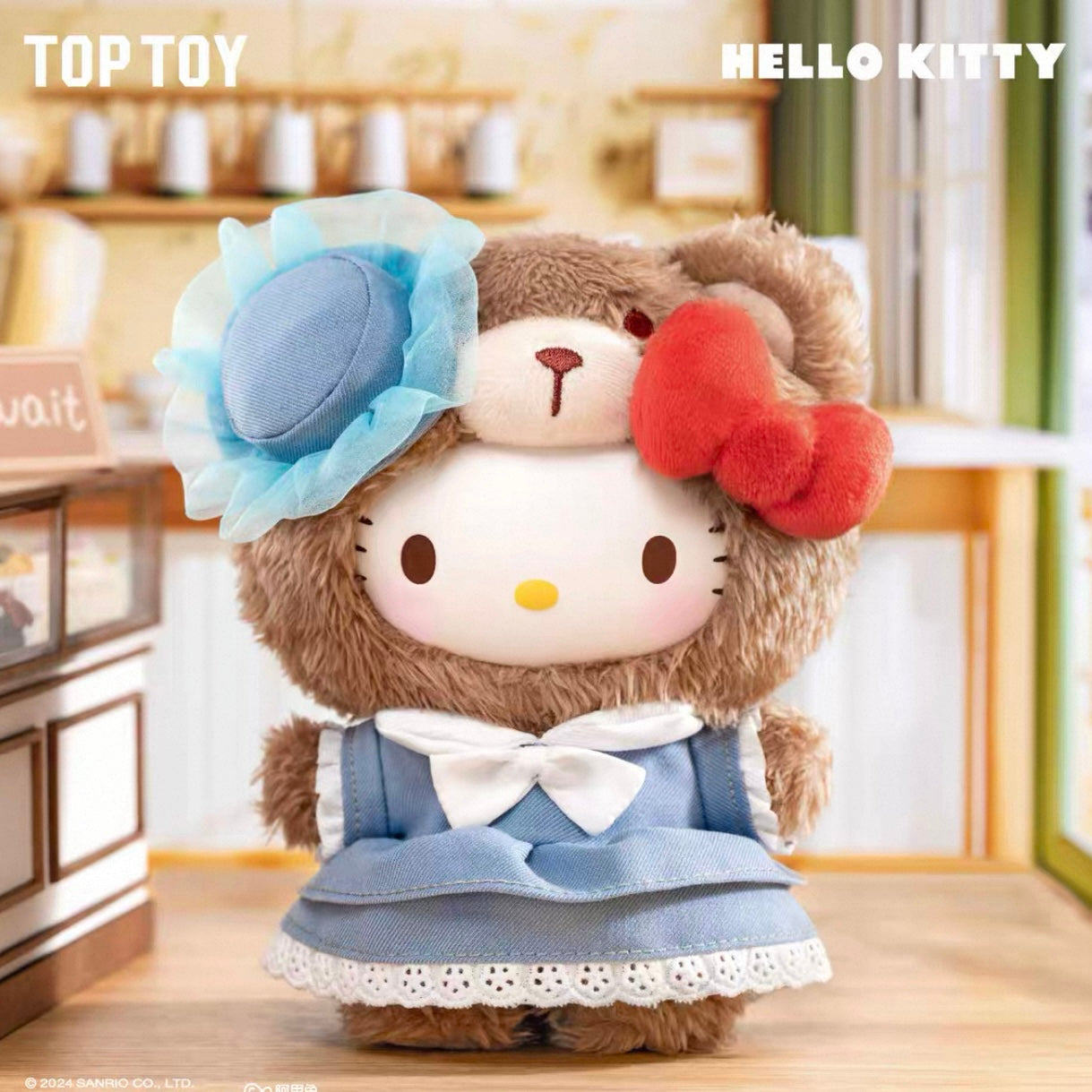 正規TOPTOY三麗鸥 シルクガラス製 ラテベイビー2世代 英風アフタヌーンティーシリーズ ブラインドボックス 第二弾 フランチャイズ毛皮