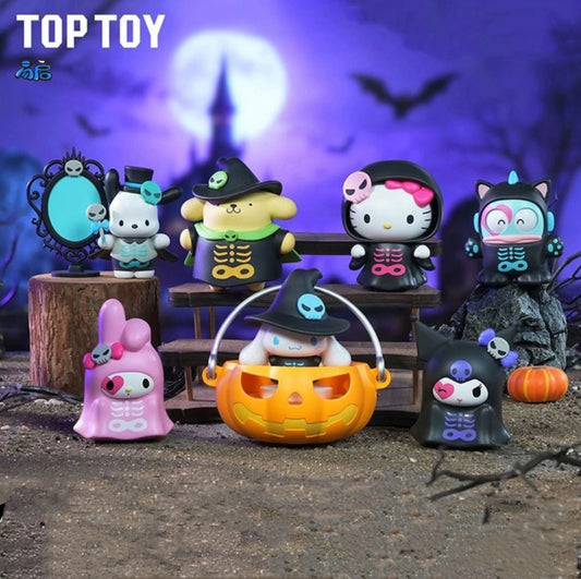 正規版TOPTOYサンリオハロウィンいたずらナイトシリーズトレンドガチャボックス 可愛いフィギュア置物 癒し系ギフト
