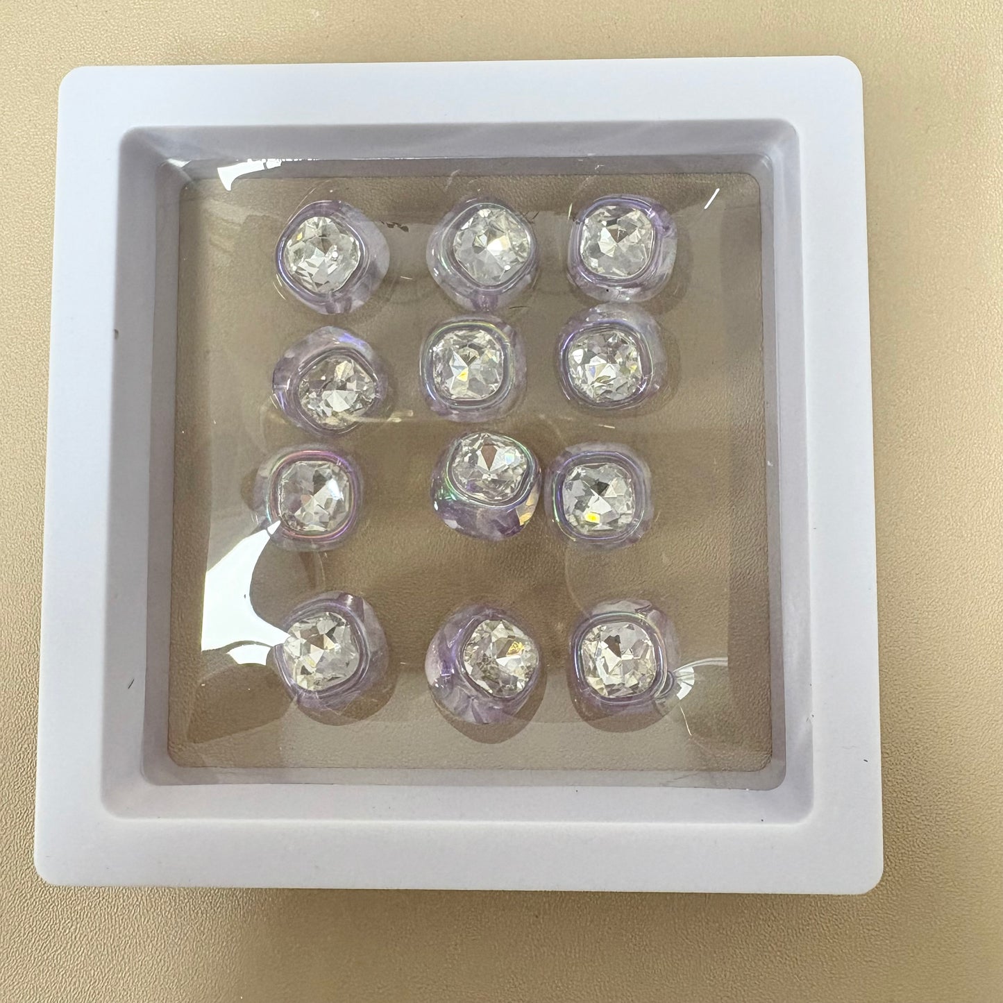 ダイヤモンドのビーズ12pcs