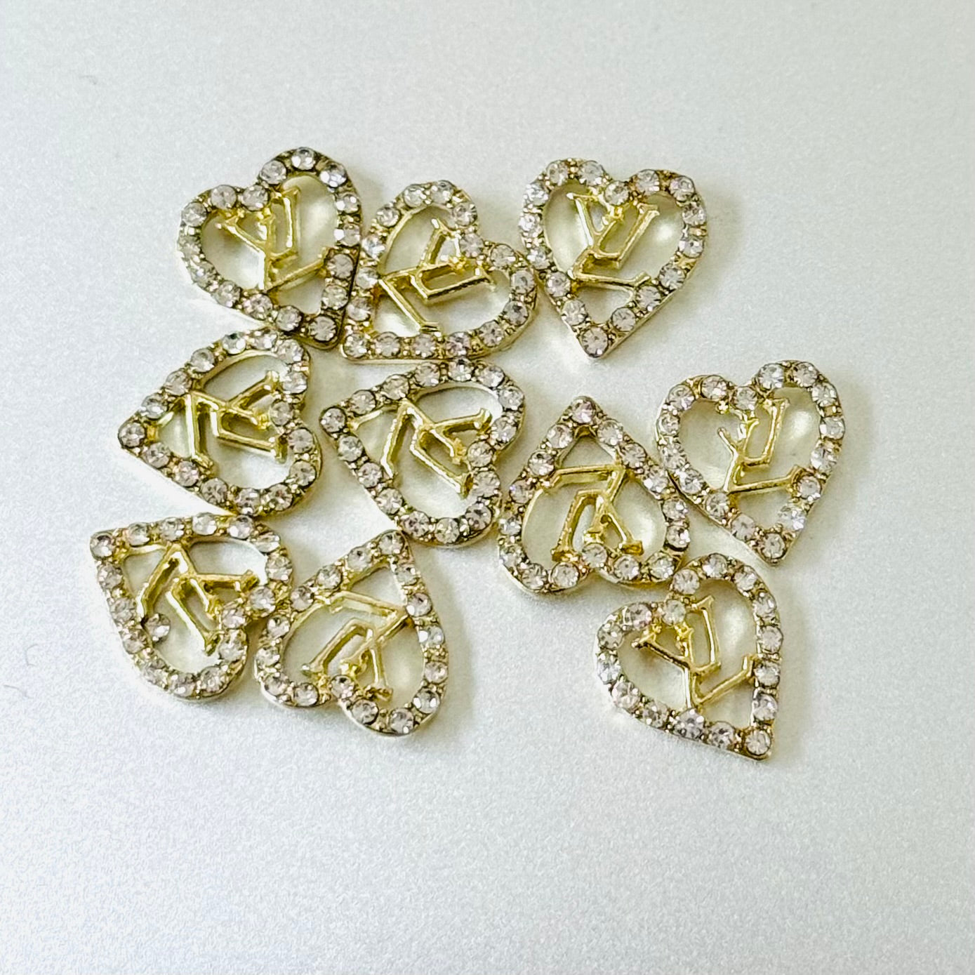 秘密金属ネイルアクセサリー10pcs