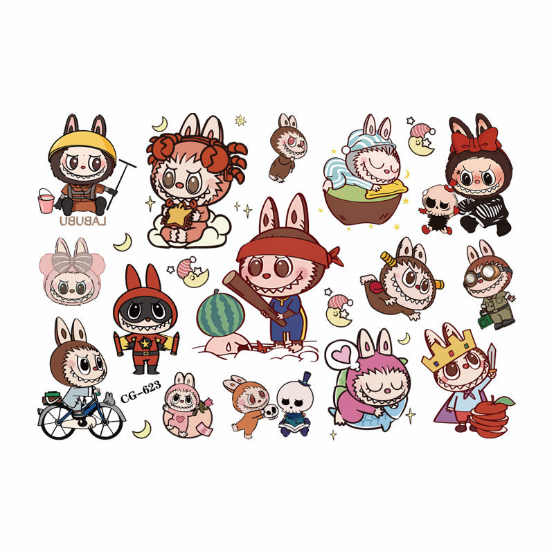 キャラクターのタトゥーシール