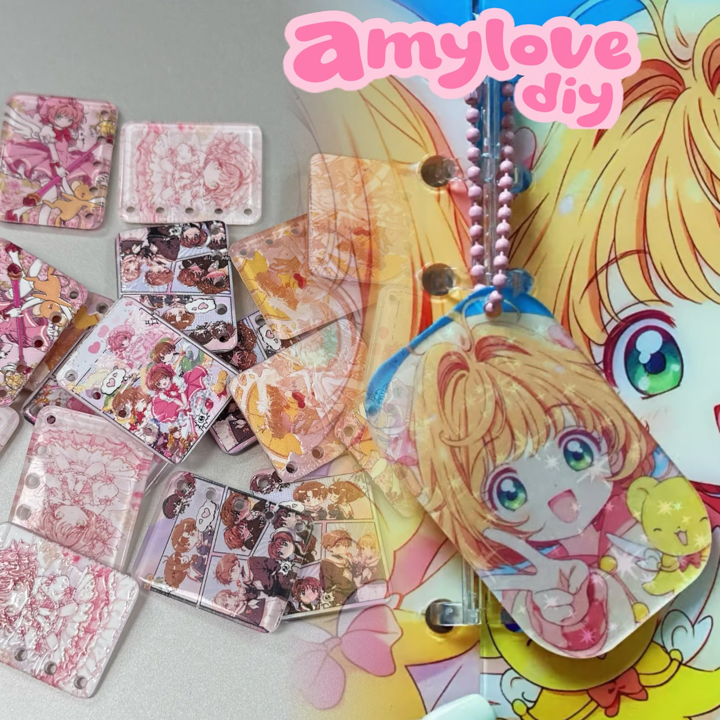 DIYアクリルの本10pcs(2種類のIPを選択できます)