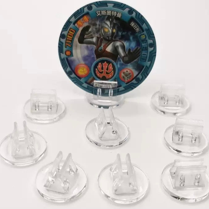 20mm透明プラスチックスタンド円形カードホルダー(20pcs)