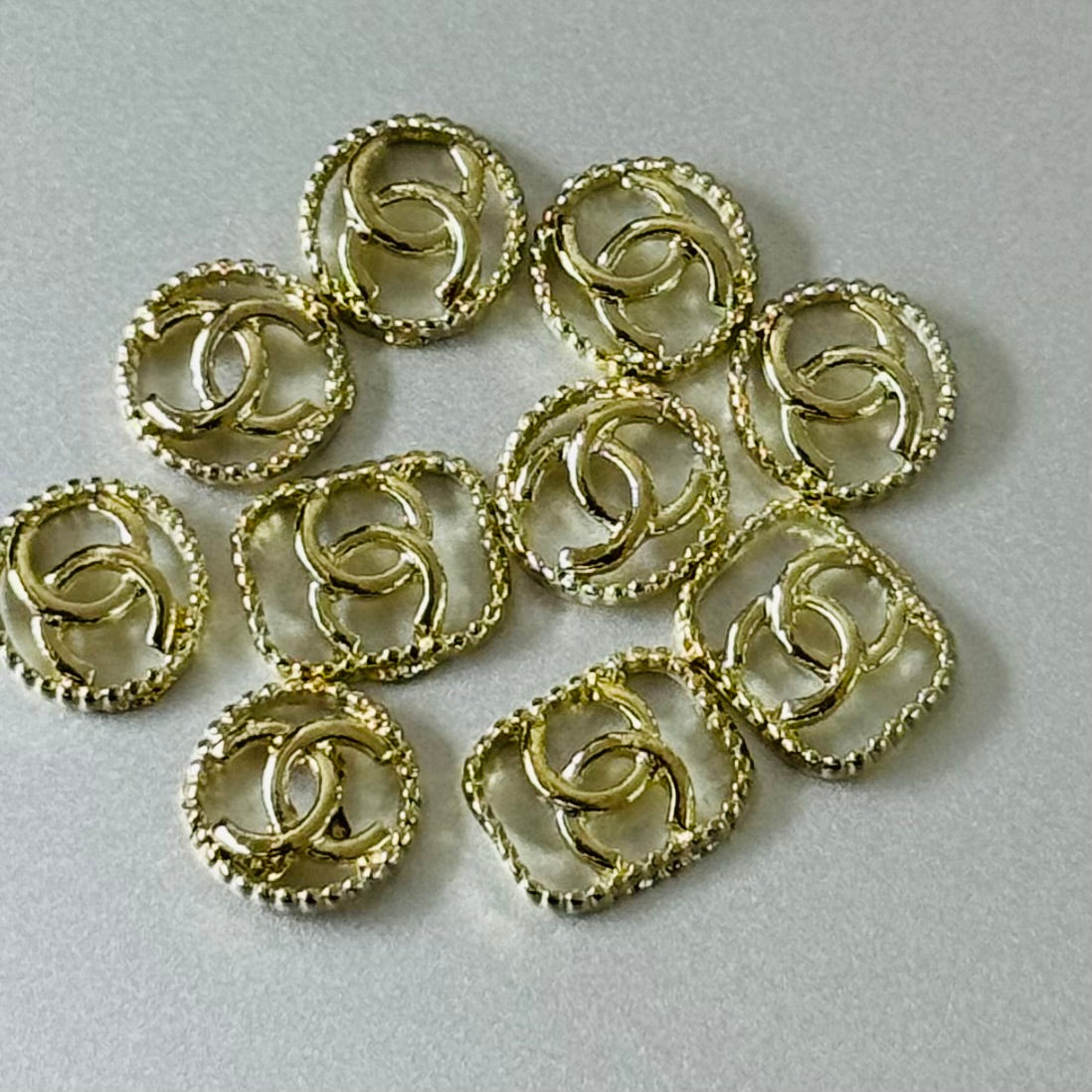 秘密金属ネイルアクセサリー10pcs