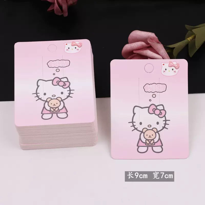 100pcs髪飾りペーパーカード トリーラー