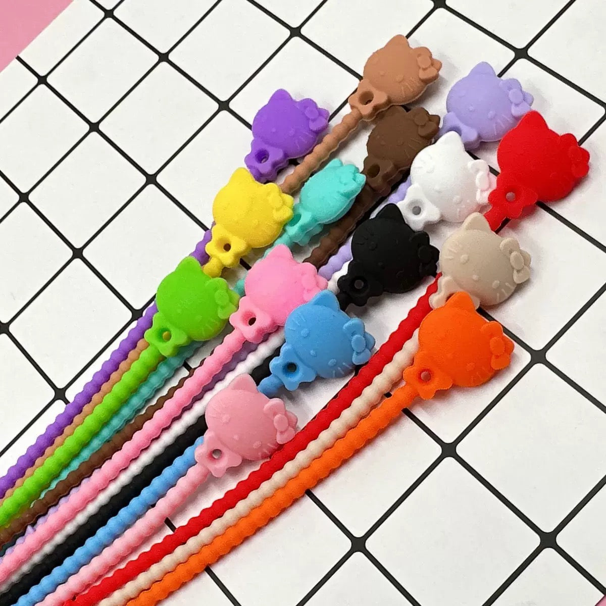 5pcs HelloKityドリップシリコンバンド