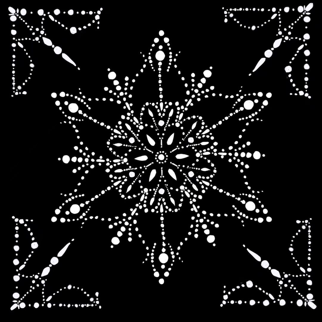 真珠貼り画(フラットパールを8個プレゼントします)