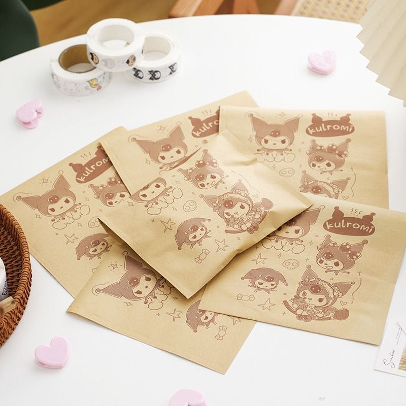 キャラクター入りの牛革製ペーパーギフトバッグ100pcs