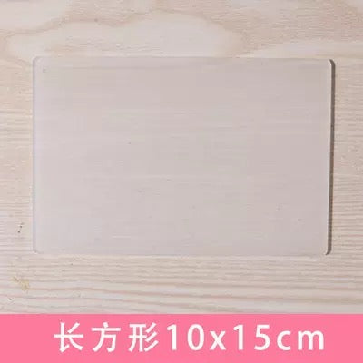 手作り円形アクリル板