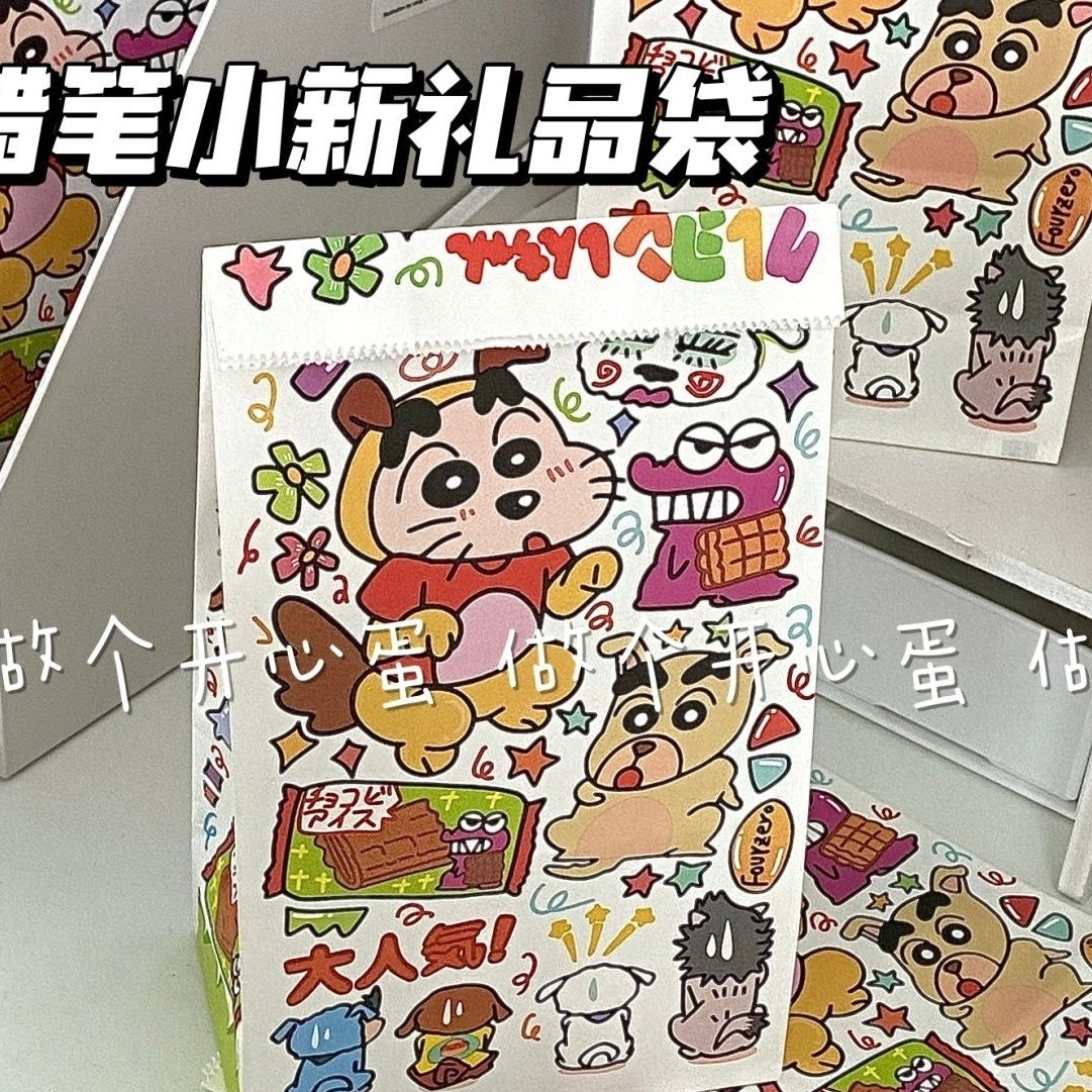 カートゥーンギフト用の大型紙袋6pcs