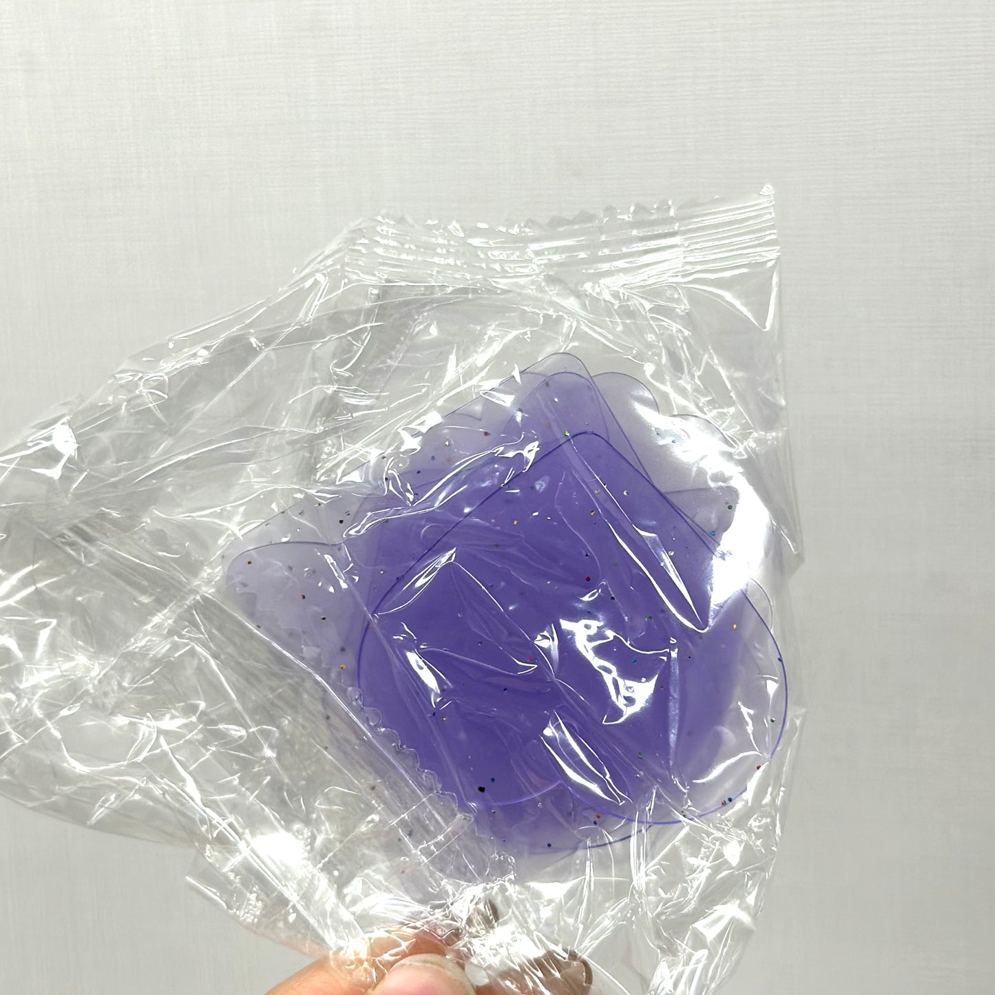 diy用アクリル製透明キーホルダーセット(10枚入)チェン付き
