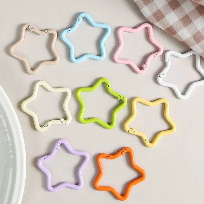 カラー五芒星スプリングボタン