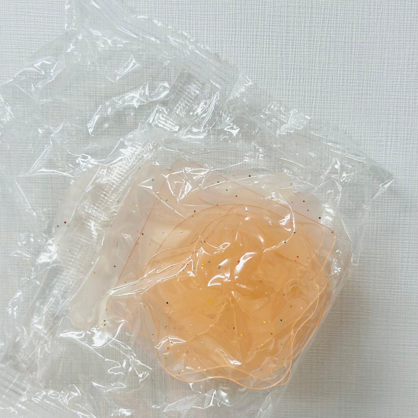 diy用アクリル製透明キーホルダーセット(10枚入)チェン付き