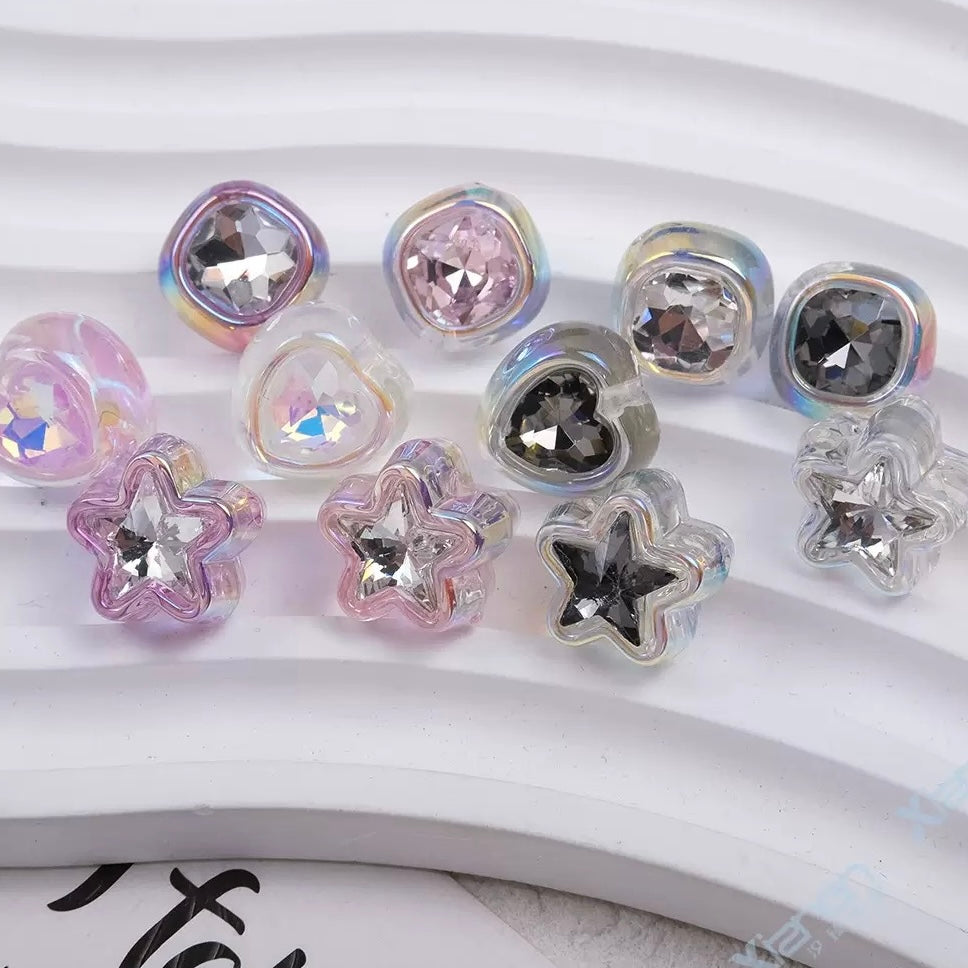 ダイヤモンドのビーズ12pcs