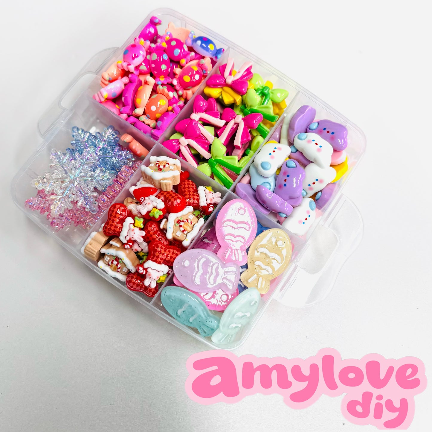 6箱付き〜デコパーツ-アクリル板詰め放題