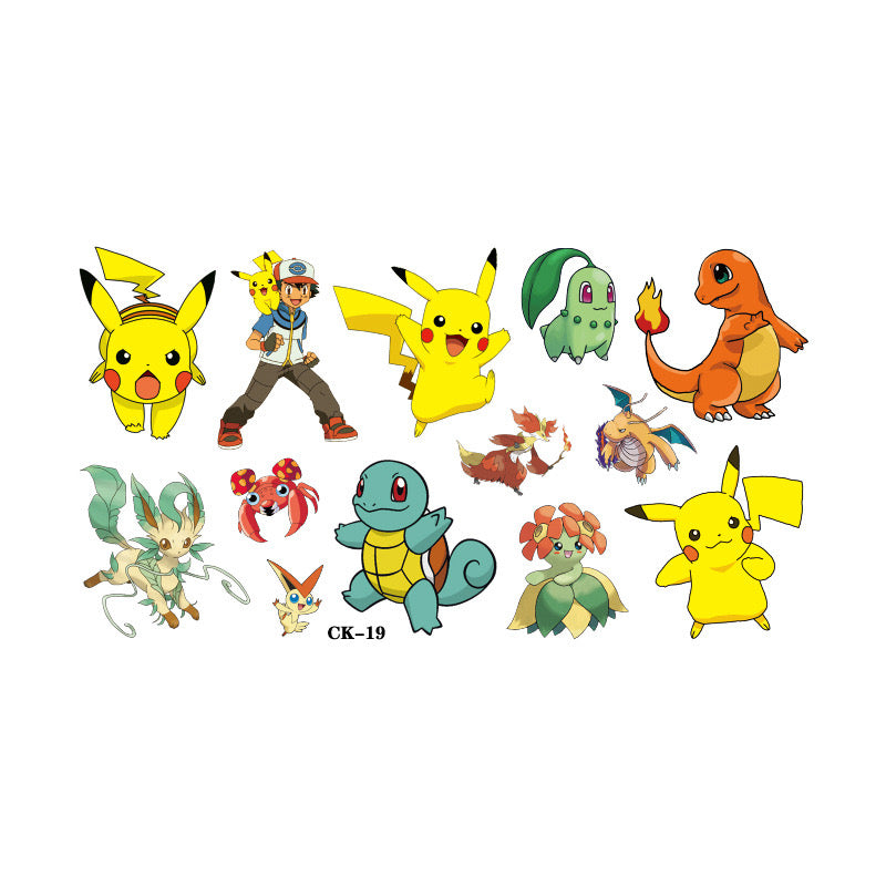 キャラクターのタトゥーシール
