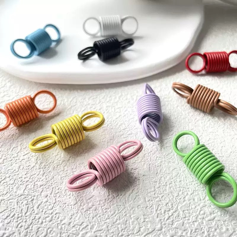 5pcs/キーホルダーの吊り下げ用バネ30mmx11mm