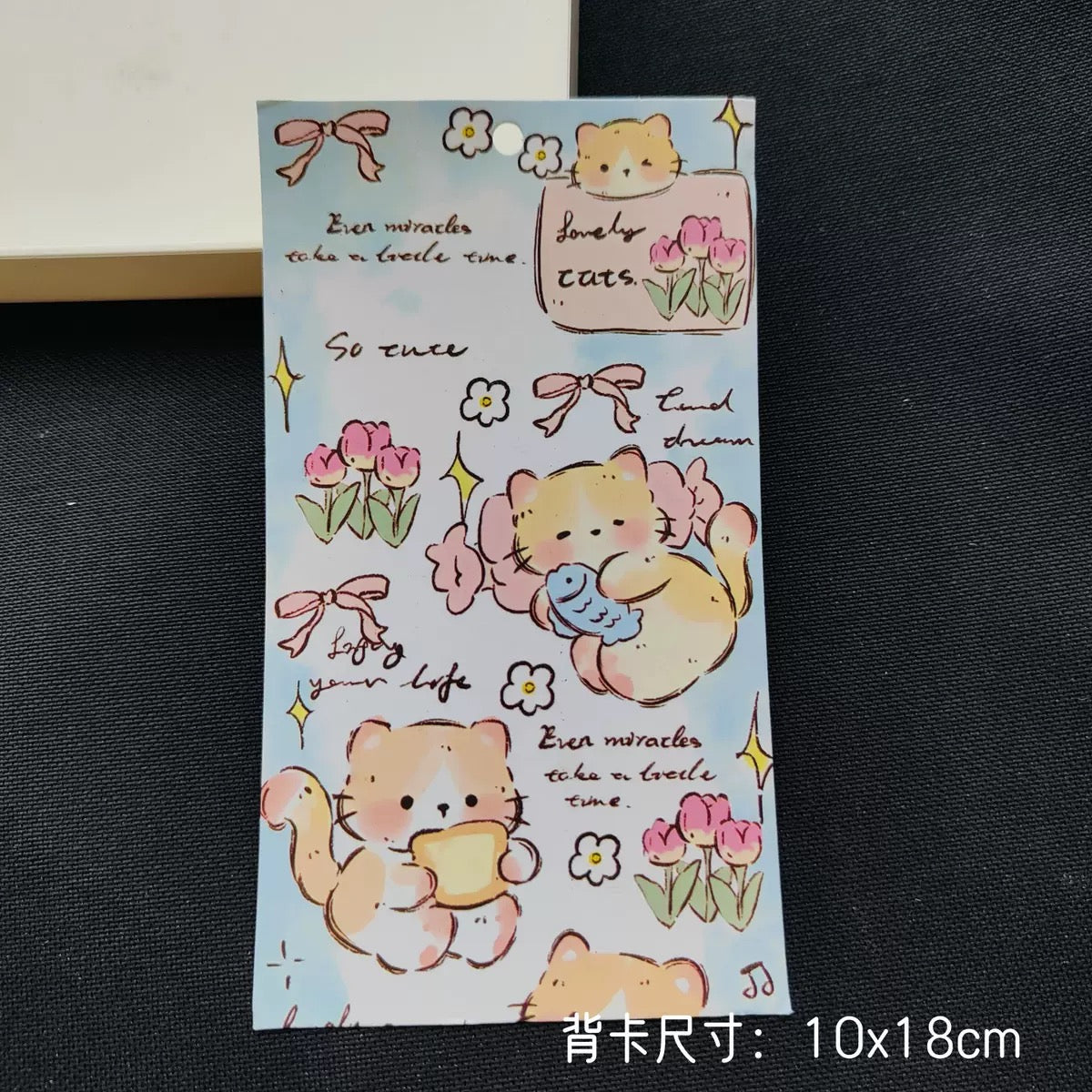 10pcs/10x18携帯電話ストラップバックカード