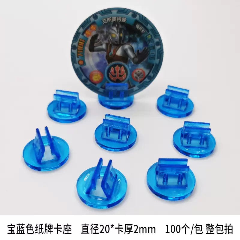 20mm透明プラスチックスタンド円形カードホルダー(20pcs)