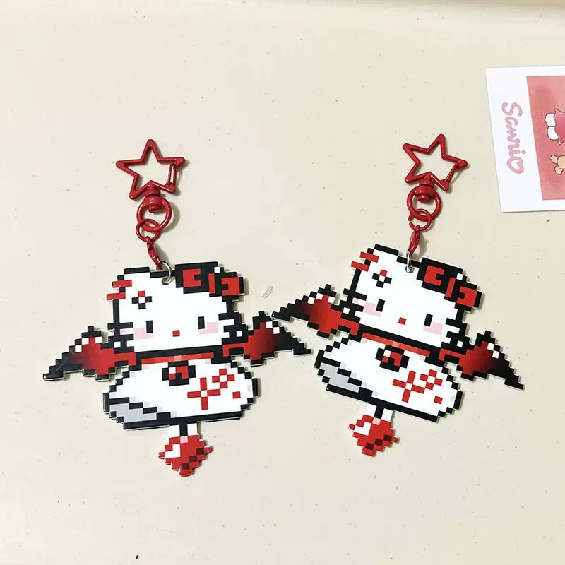 KT猫ピクセルキャラクター ペンダント