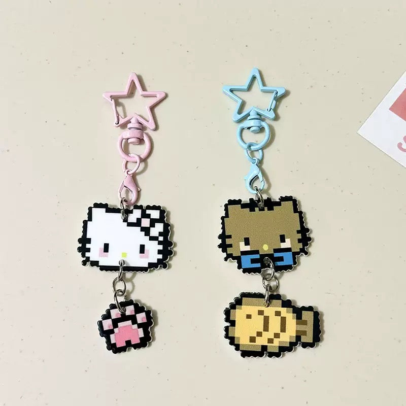 KT猫ピクセルキャラクター ペンダント