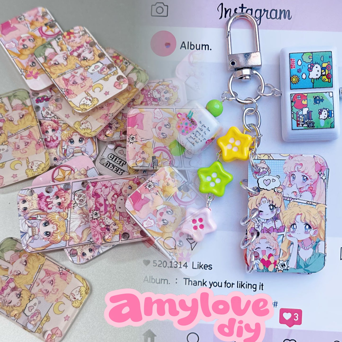 DIYアクリルの本10pcs(2種類のIPを選択できます)