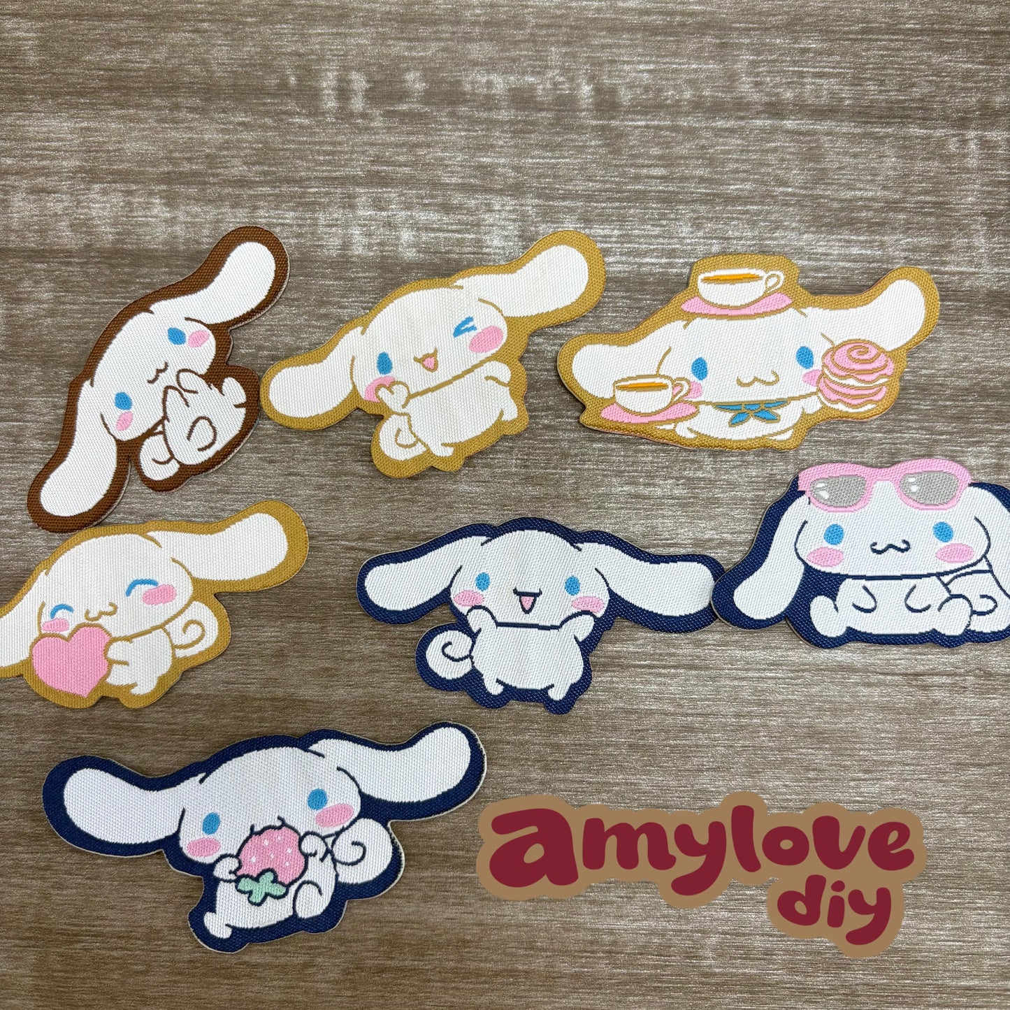 アニメ刺繍布貼りDIYパーツ