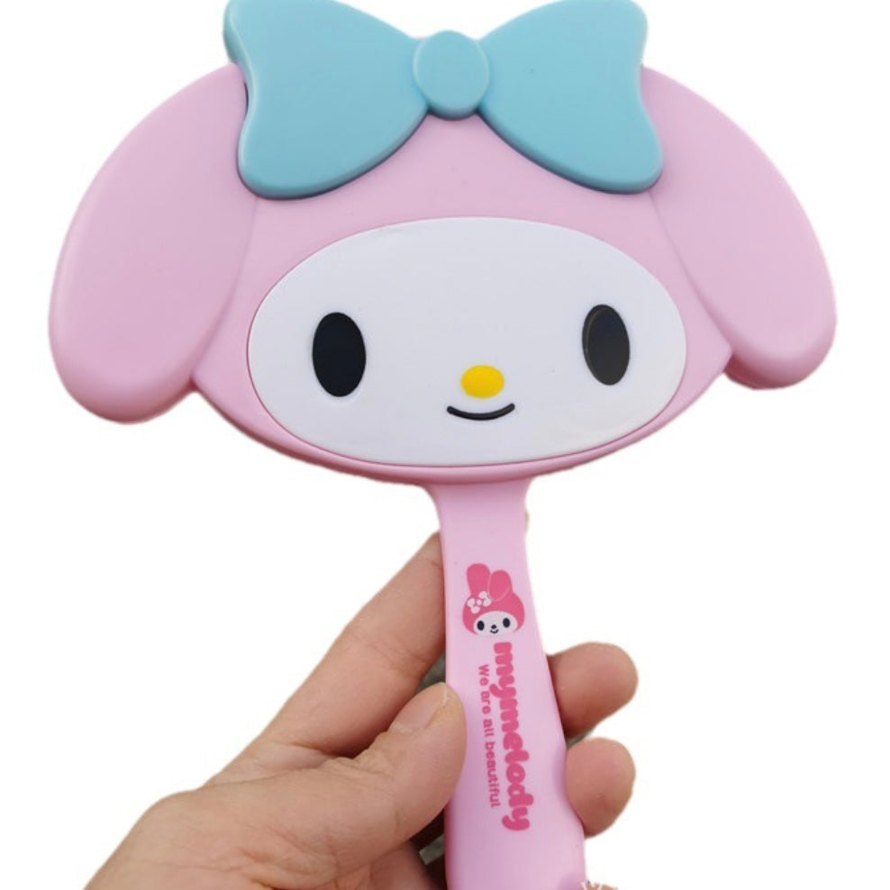 サンリオ 鏡付きヘアブラシ
