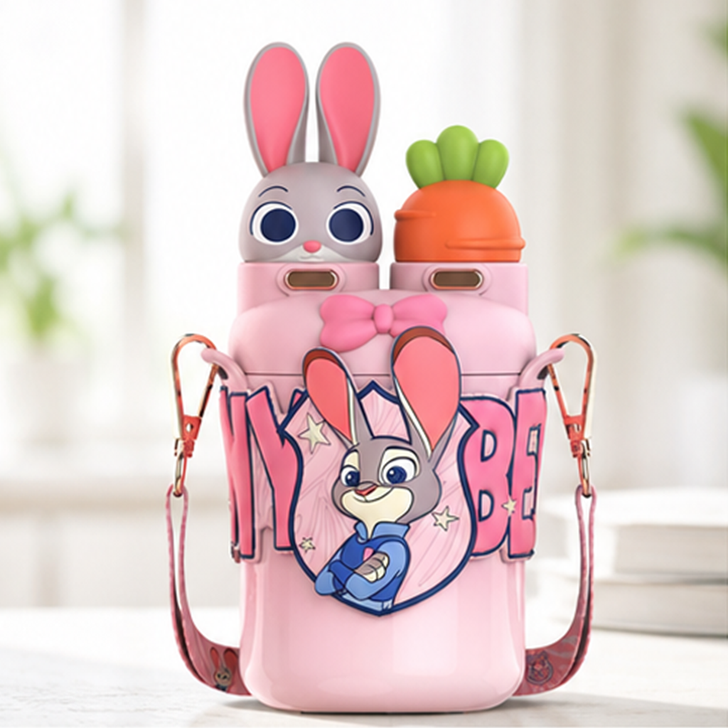 ディズニー ズートピア ジュディ 700ml ストロー付き保冷タンブラー ピンク
