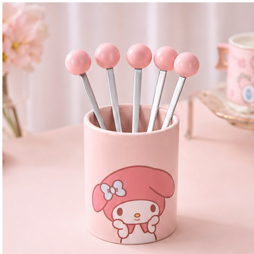 サンリオキャラクター フルーツフォーク5本セット