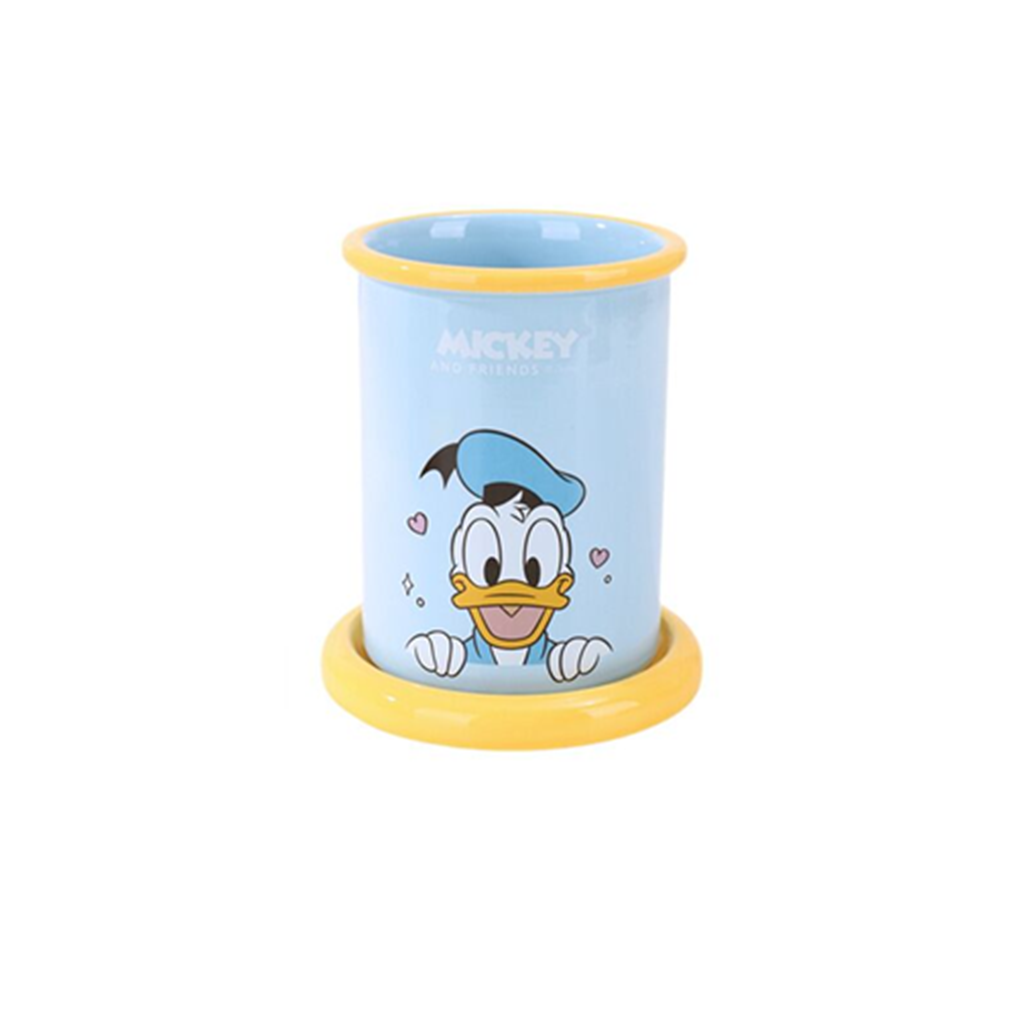 ディズニー ドナルドダック セラミックカトラリースタンド ブルー