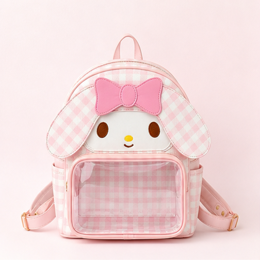 マイメロディ ピンクギンガム痛バッグリュック（大）