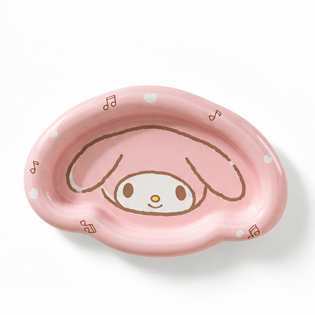 マイメロディ フェイス型セラミックプレート 26.3cm