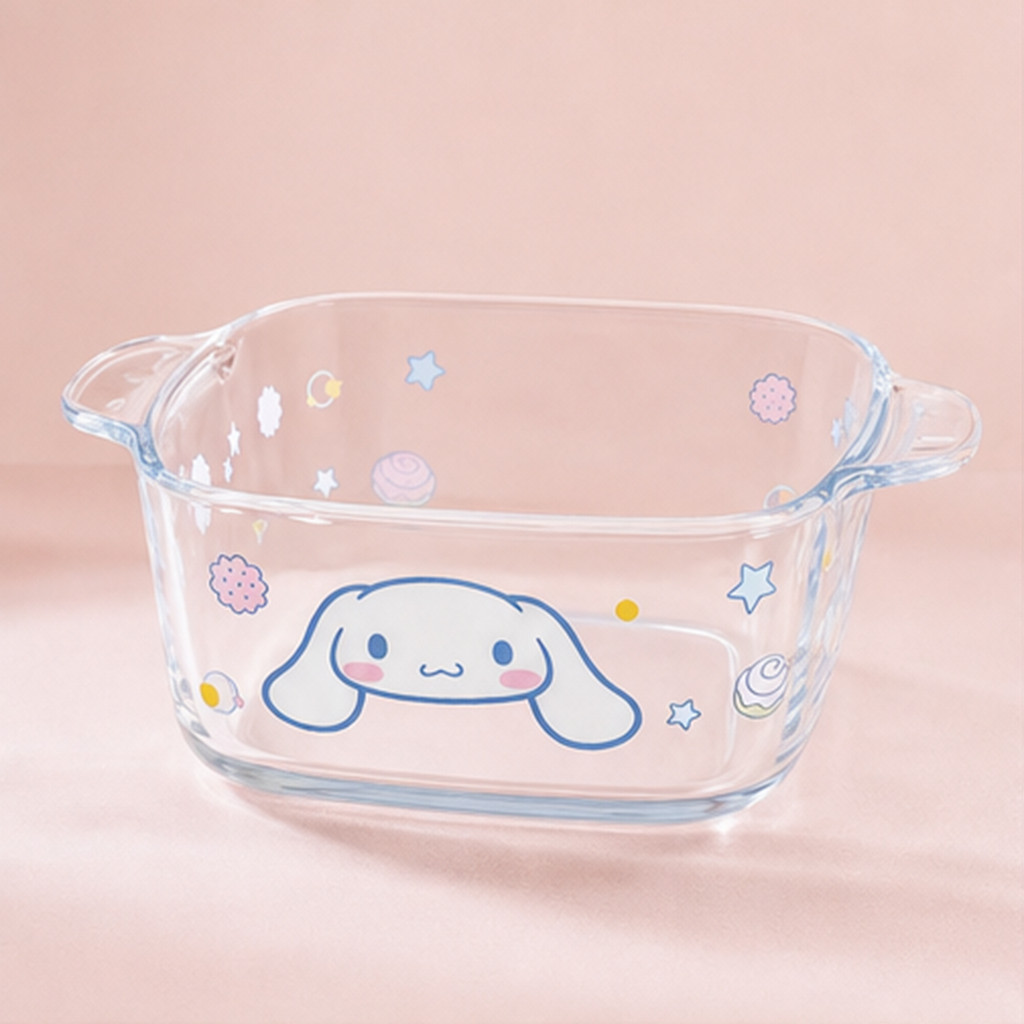 シナモロール 両耳付き耐熱ガラスボウル 1000ml
