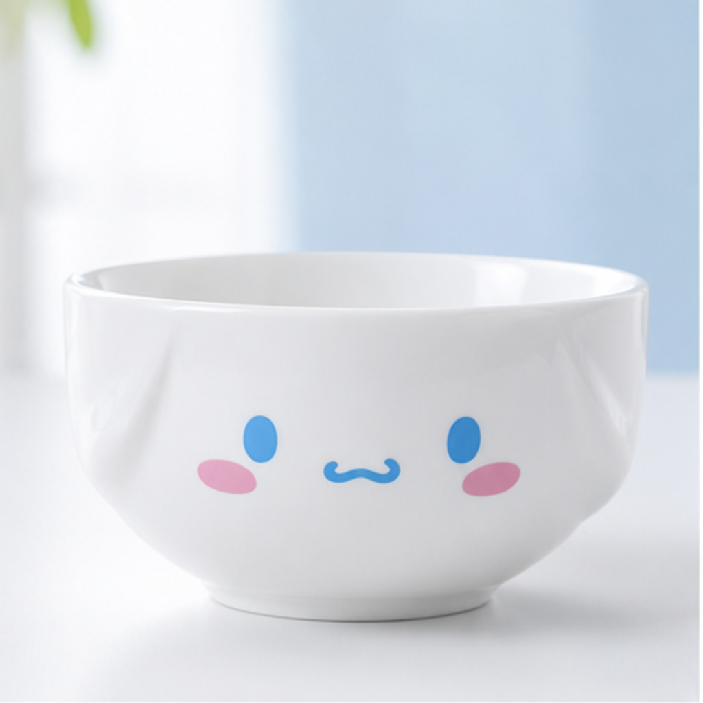 サンリオ シナモロール 435ml 立体フェイス セラミックボウル