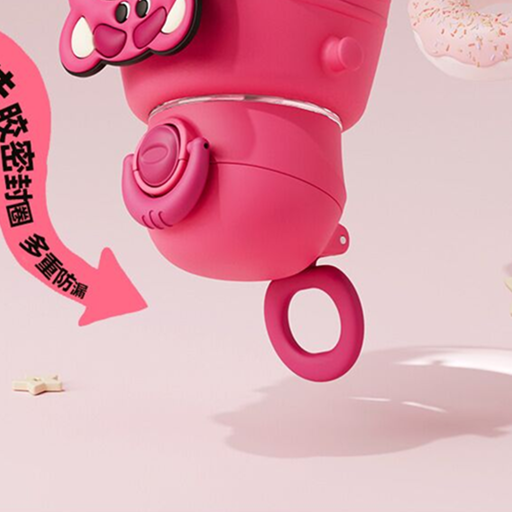ディズニー／ピクサー ロッツォ 750ml 回転ロック式ストローボトル ピンク