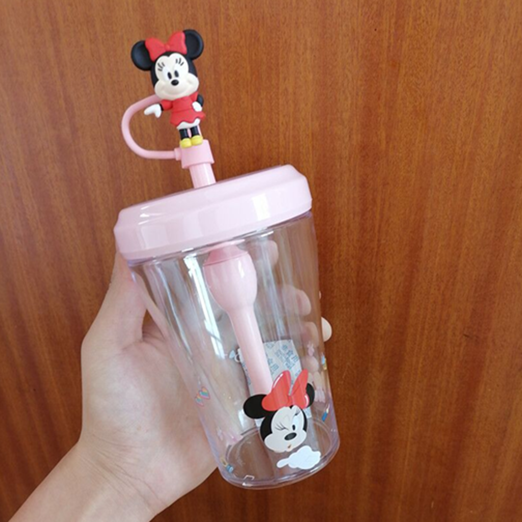 ミニーマウス 3Dフィギュア付きストローカップ 520ml