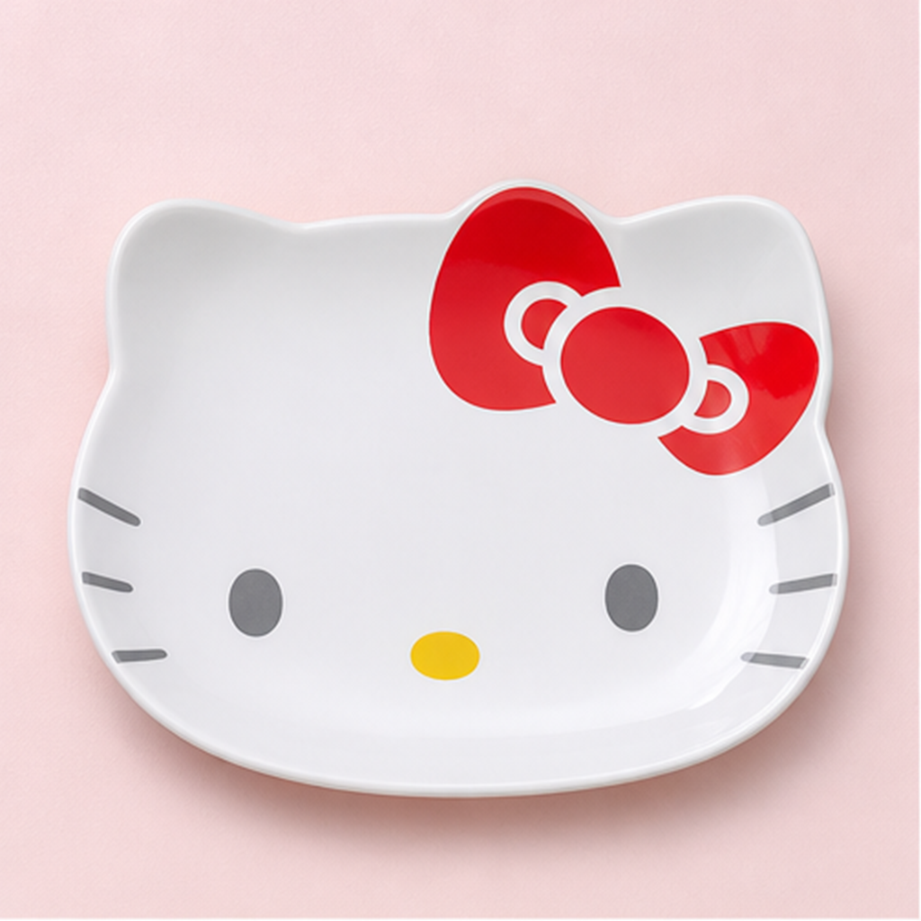 ハローキティ フェイス型セラミックプレート