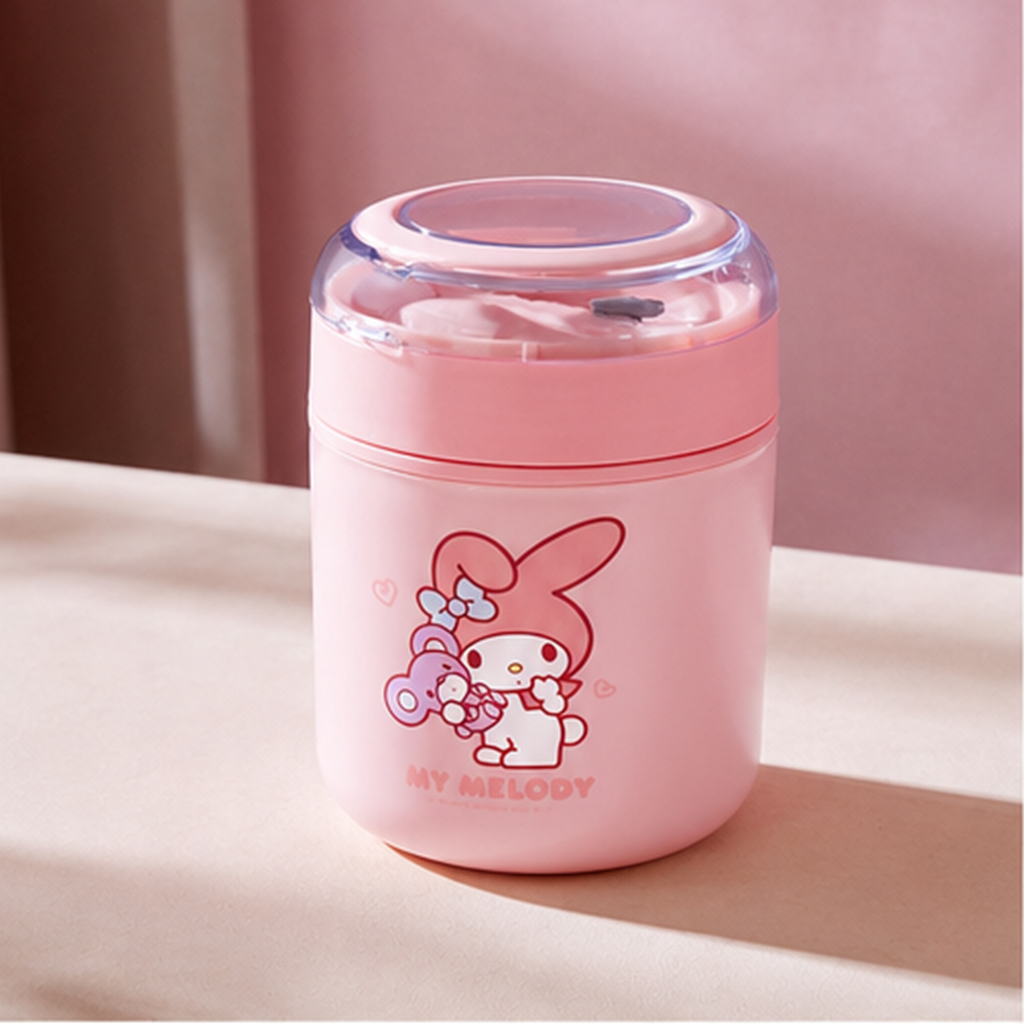 マイメロディ 520ml 304ステンレス 保温フードジャー ピンク
