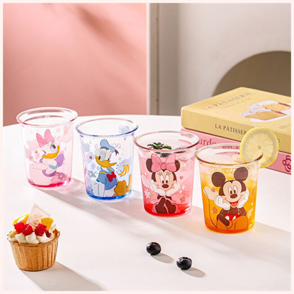 ディズニー ミッキー＆フレンズ 320ml ガラスカップ セット