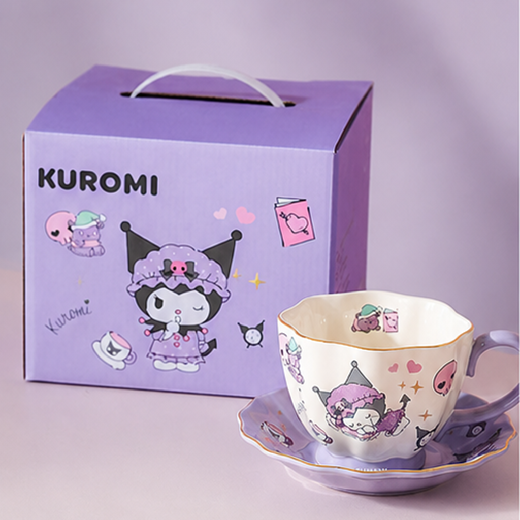 サンリオ クロミ 400ml セラミックカップ＆ソーサー ギフトセット