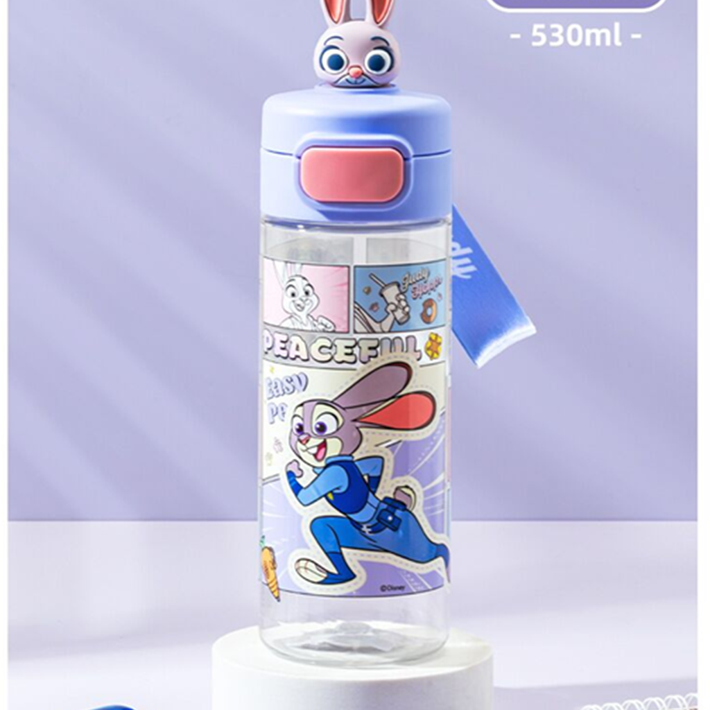 ディズニー ズートピア ジュディ 530ml ワンタッチ直飲みボトル パープル