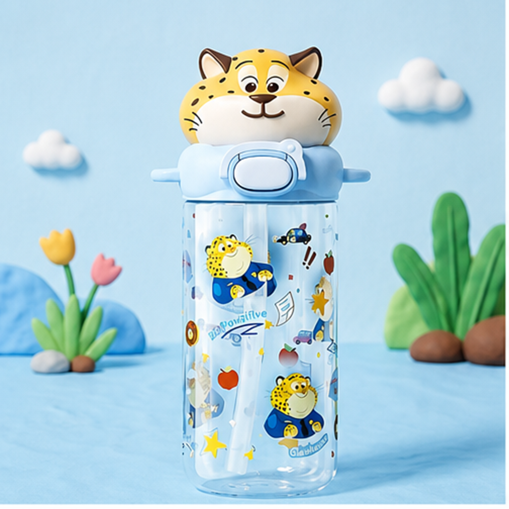 ミニオン 580ml トライタン キッズボトル タイガーキャップ ブルー