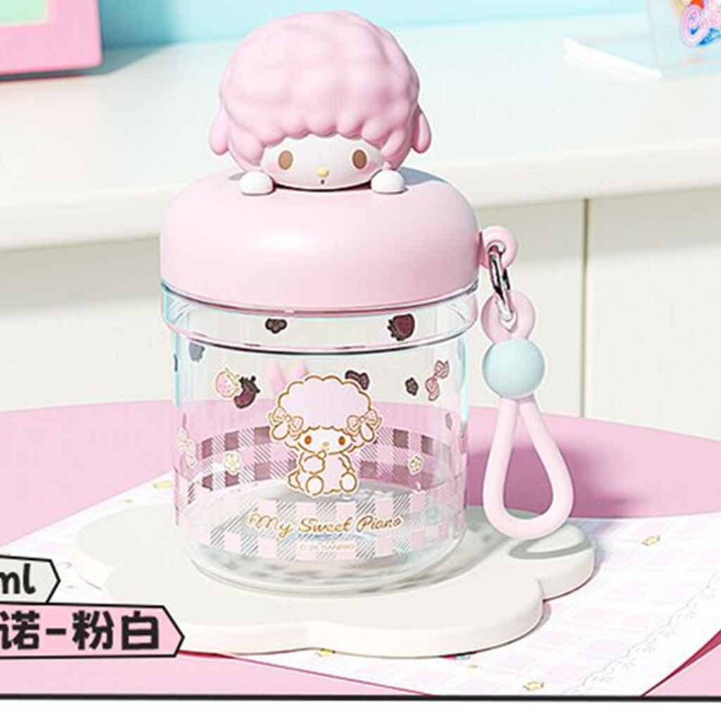 サンリオ マイスウィートピアノ 400ml Tritan ストローボトル ピンク